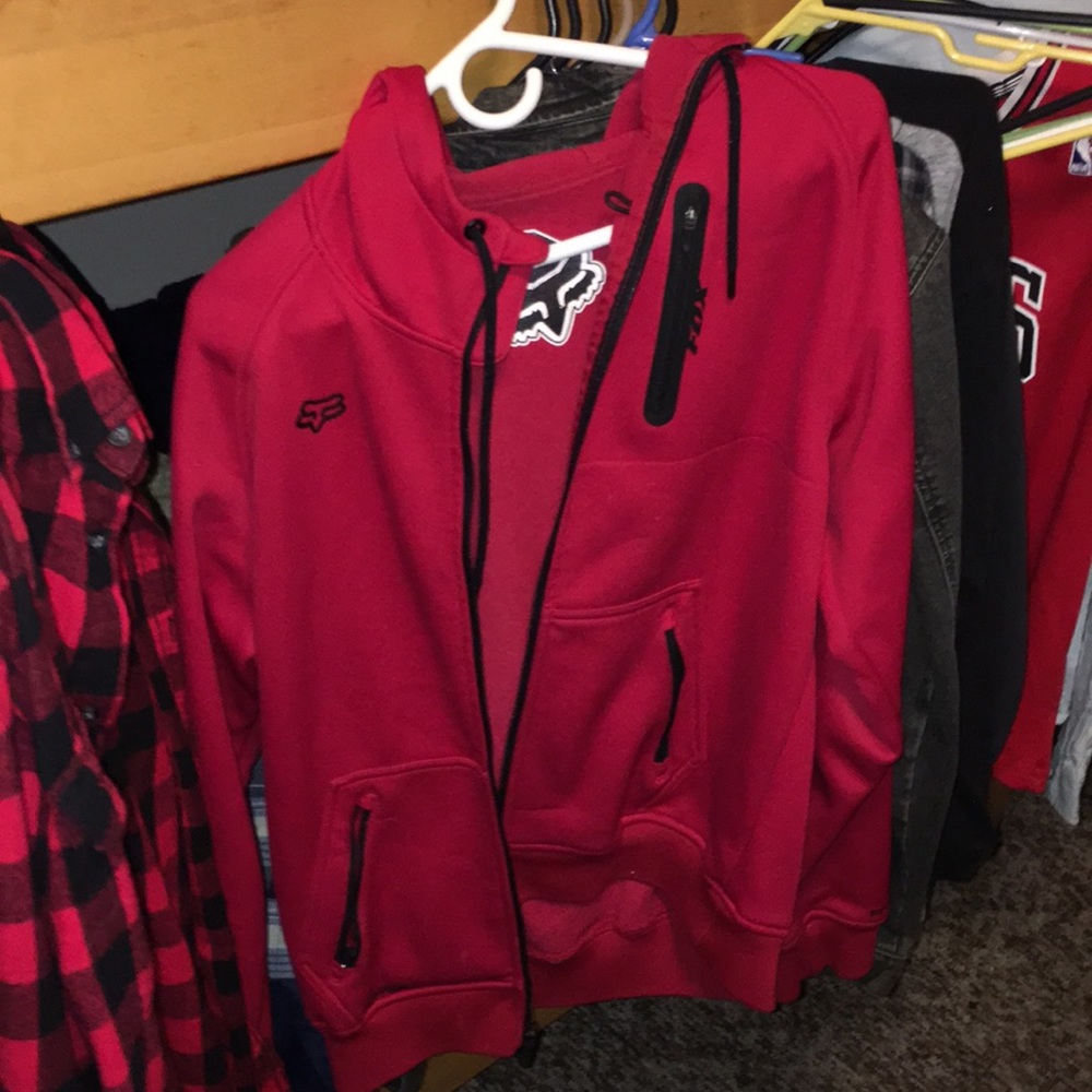 Foxtech zip up hoodie in perfect condition